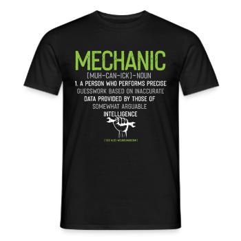 Profession de mécanicien Mécanicien automobile Voiture Drôle de dicton - T-shirt homme - noir - Devant - AI Model Male 178 light (178cm)