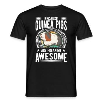 Cochon d’Inde Cadeau Cochon d’Inde - T-shirt homme - noir - Devant - AI Model Male 178 light (178cm)
