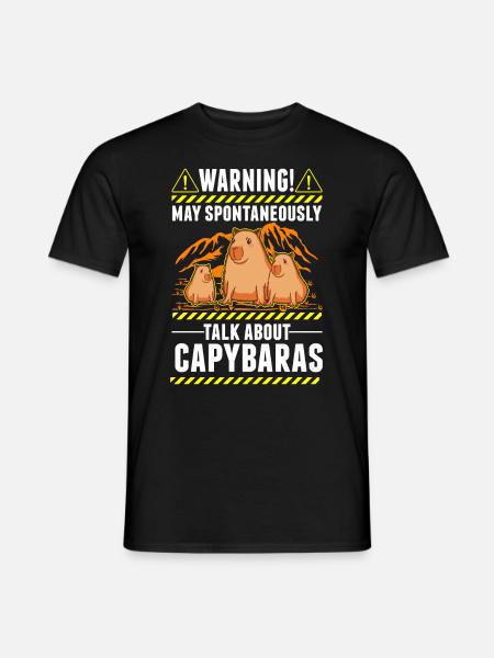 Capybara amoureux capybara Capibara - T-shirt homme - noir
