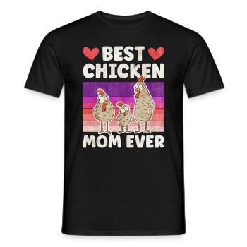 Meilleure maman de poulet jamais Hühner Mama - T-shirt homme - noir - Devant - AI Model Male 178 light (178cm)