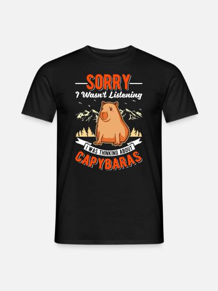 Capybara Cadeau Capybara Capibara - T-shirt homme - noir