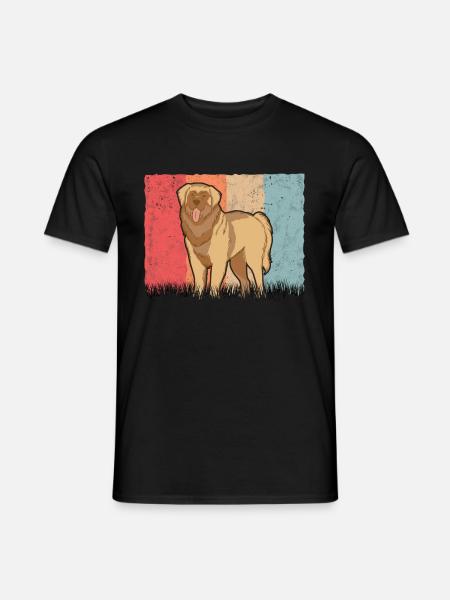 Leonberger Rétro - T-shirt homme - noir