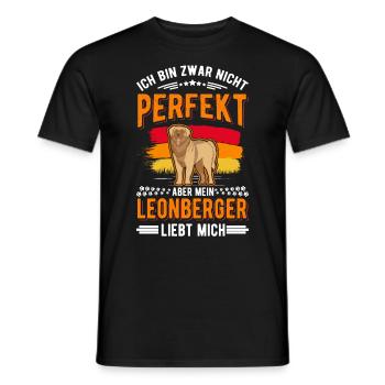 Leonberger - Männer T-Shirt - Schwarz - Vorne - AI Model Male 178 light (178cm)