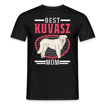 Meilleur Kuvasz Dog Mom - T-shirt homme - noir - Devant - AI Model Male 178 light (178cm)