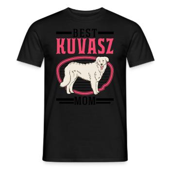 Meilleur Kuvasz Dog Mom - T-shirt homme - noir - Devant - AI Model Male 178 light (178cm)