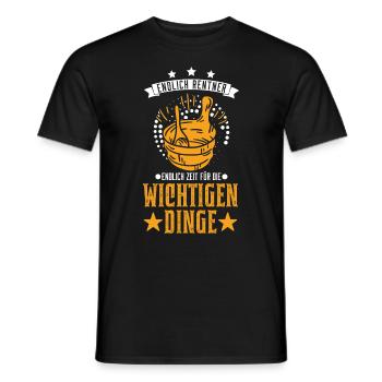 Sauna Rentner Saunieren Opa Saunagänger - Männer T-Shirt - Schwarz - Vorne - AI Model Male 178 light (178cm)