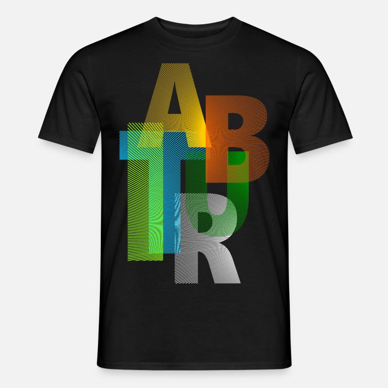 Abitur Modern Design - Männer T-Shirt - Schwarz