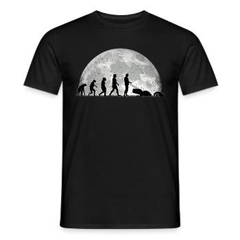 Tondeuse à gazon robotisée Evolution Moon Tondeuse à gazon robotisée - T-shirt homme - noir - Devant - AI Model Male 178 light (178cm)