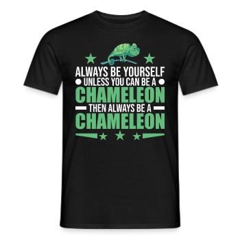 Soyez toujours vous-même à moins que vous ne puissiez être un caméléon - T-shirt homme - noir - Devant - AI Model Male 178 light (178cm)