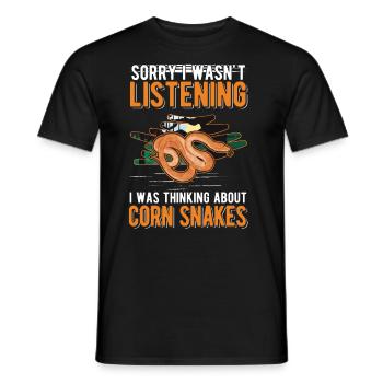 Corn Snake Cadeau Corn Snake - T-shirt homme - noir - Devant - AI Model Male 178 light (178cm)