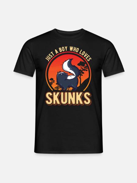 Skunk Boy Skunk - T-shirt homme - noir