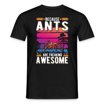 Ants Ant Farm Anthill Fire Ants - Men's T-Shirt - black - Front - AI Model Male 178 light (178cm)