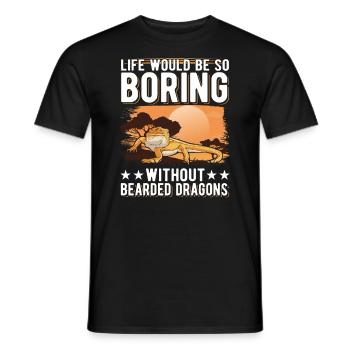 Dragon barbu Cadeau Dragon barbu - T-shirt homme - noir - Devant - AI Model Male 178 light (178cm)