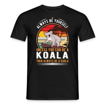 Koala Koalabär - Männer T-Shirt - Schwarz - Vorne - AI Model Male 178 light (178cm)