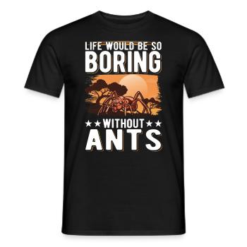 Ameisen Geschenk Ameisenfarm Ameisenhaufen - Männer T-Shirt - Schwarz - Vorne - AI Model Male 178 light (178cm)