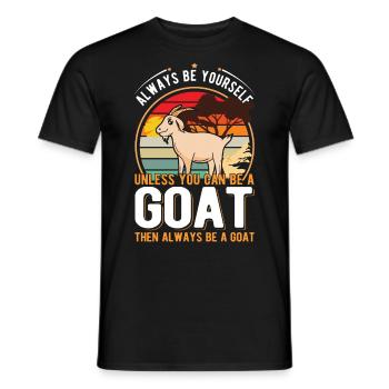 Chèvre Cadeau Chèvre Gardien Chèvre - T-shirt homme - noir - Devant - AI Model Male 178 light (178cm)