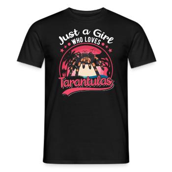 Tarantel Mädchen Tarantula Fille - T-shirt homme - noir - Devant - AI Model Male 178 light (178cm)