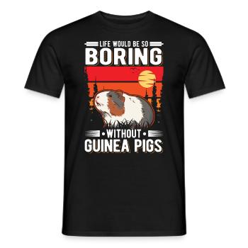 Cochon d’Inde Cadeau Cochon d’Inde - T-shirt homme - noir - Devant - AI Model Male 178 light (178cm)