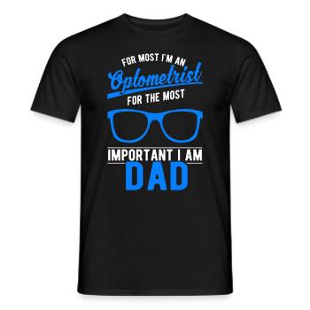 Optiker Vater Augenoptiker Geschenk - Männer T-Shirt - Schwarz - Vorne - AI Model Male 178 light (178cm)