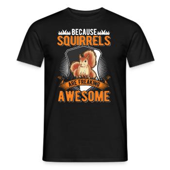 Cadeau Écureuil Écureuil Gris Écureuil - T-shirt homme - noir - Devant - AI Model Male 178 light (178cm)