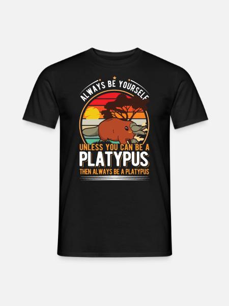 Platypus lovers - Men's T-Shirt - black
