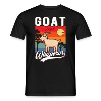 Goat Whisperer Goat Whisperer Goat Host Goat Goat - Men's T-Shirt - black - Front - AI Model Male 178 light (178cm)
