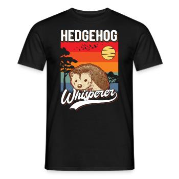 Igel Flüsterer Hérisson Chuchoteur - T-shirt homme - noir - Devant - AI Model Male 178 light (178cm)