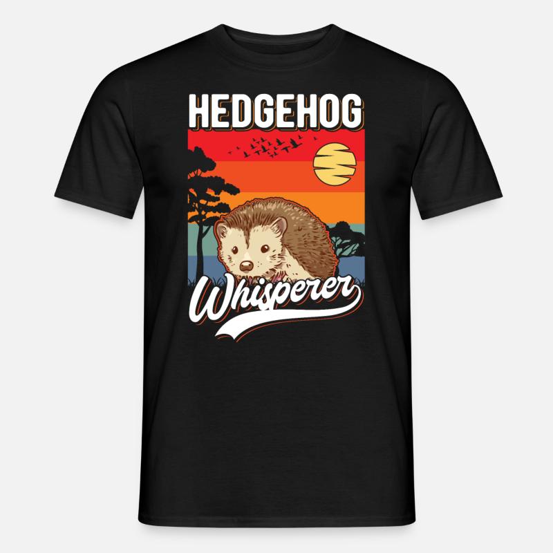 Igel Flüsterer Hedgehog Whisperer - Men's T-shirt - black