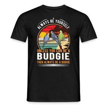 Soyez toujours vous-même à moins que vous ne puissiez être une perruche - T-shirt homme - noir - Devant - AI Model Male 178 light (178cm)