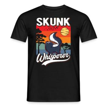 Stinktier Flüsterer Skunk Whisperer - T-shirt homme - noir - Devant - AI Model Male 178 light (178cm)