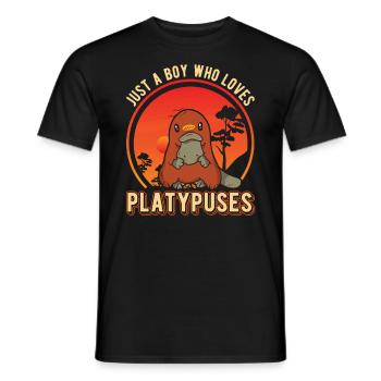 Platypus Young Platypus - Men's T-Shirt - black - Front - AI Model Male 178 light (178cm)