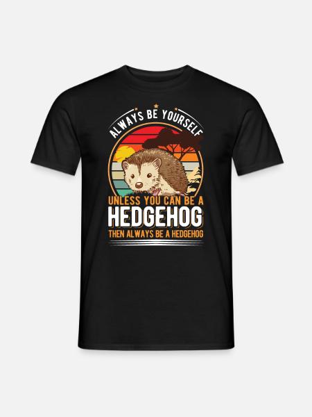 Hedgehog Gift Hedgehog - Men's T-Shirt - black