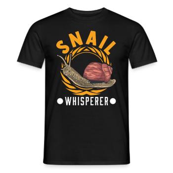 Schnecken Flüsterer Snail Whisperer - Männer T-Shirt - Schwarz - Vorne - AI Model Male 178 light (178cm)