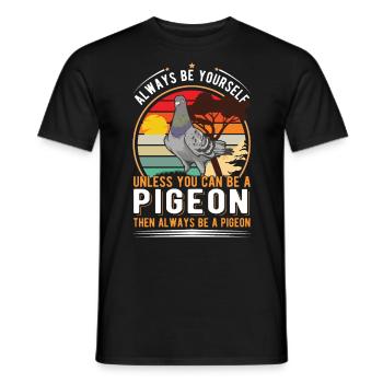 Pigeon Gift Pigeon Pigeon Pigeon Fancier - Men's T-Shirt - black - Front - AI Model Male 178 light (178cm)