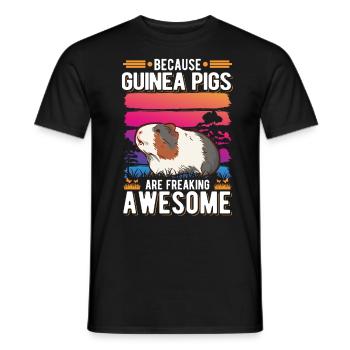 Cochon d’Inde Cadeau Cochon d’Inde - T-shirt homme - noir - Devant - AI Model Male 178 light (178cm)