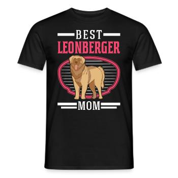 Meilleure maman Leonberger - T-shirt homme - noir - Devant - AI Model Male 178 light (178cm)