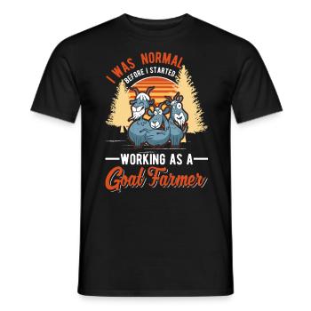Chèvre Cadeau Chèvre Gardien Chèvre - T-shirt homme - noir - Devant - AI Model Male 178 light (178cm)