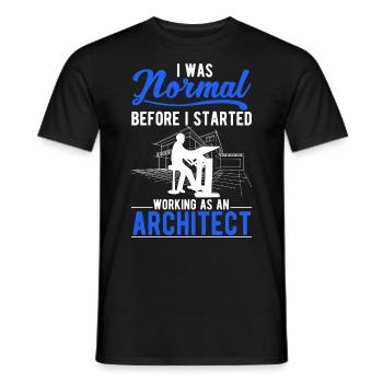 Architekt Geschenk Innenarchitekt Architektur - Männer T-Shirt - Schwarz - Vorne - AI Model Male 178 light (178cm)