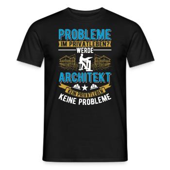 Architekt Geschenk Innenarchitekt Architektur - Männer T-Shirt - Schwarz - Vorne - AI Model Male 178 light (178cm)