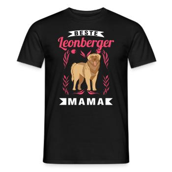 Meilleur(e) Leonberger Mama - T-shirt homme - noir - Devant - AI Model Male 178 light (178cm)
