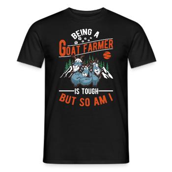 Chèvre Cadeau Chèvre Gardien Chèvre - T-shirt homme - noir - Devant - AI Model Male 178 light (178cm)