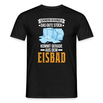 Eisbad Eisbaden Winterbad Eisschwimmen - Männer T-Shirt - Schwarz - Vorne - AI Model Male 178 light (178cm)