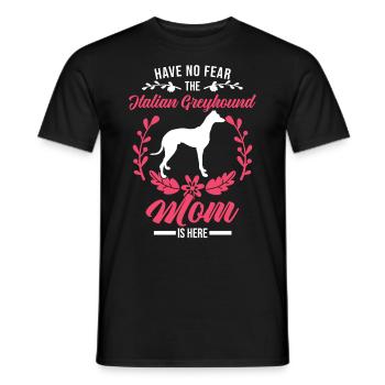Italian greyhound Italian wind chime - Men's T-Shirt - black - Front - AI Model Male 178 light (178cm)