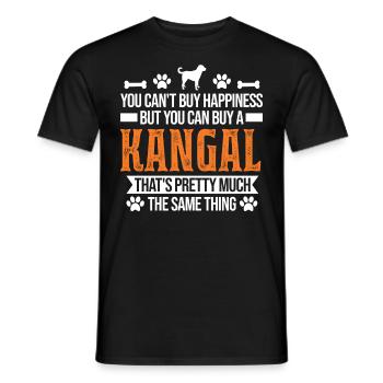 Kangal Glücklich Anatolischer Hirtenhund - Männer T-Shirt - Schwarz - Vorne - AI Model Male 178 light (178cm)