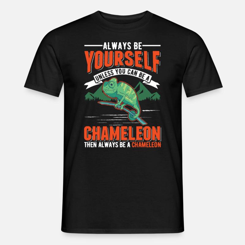 Chameleon Gift Chameleon - Men’s T-shirt - black