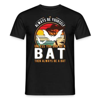 Chauve-souris amoureuse de la frange chauve-souris - T-shirt homme - noir - Devant - AI Model Male 178 light (178cm)