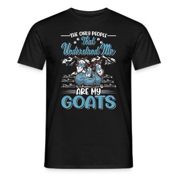 Ziegenwirt Cadeau Chèvre Chèvre - T-shirt homme - noir - Devant - AI Model Male 178 light (178cm)
