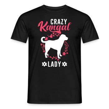 Crazy Kangal dame Anatolian Berger Chien - T-shirt homme - noir - Devant - AI Model Male 178 light (178cm)