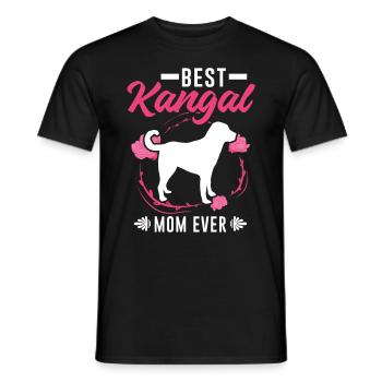 Meilleur Kangal Maman Ever Chien de Berger Anatolien - T-shirt homme - noir - Devant - AI Model Male 178 light (178cm)