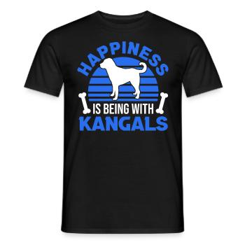 Kangal Glücklich Anatolischer Hirtenhund - Männer T-Shirt - Schwarz - Vorne - AI Model Male 178 light (178cm)